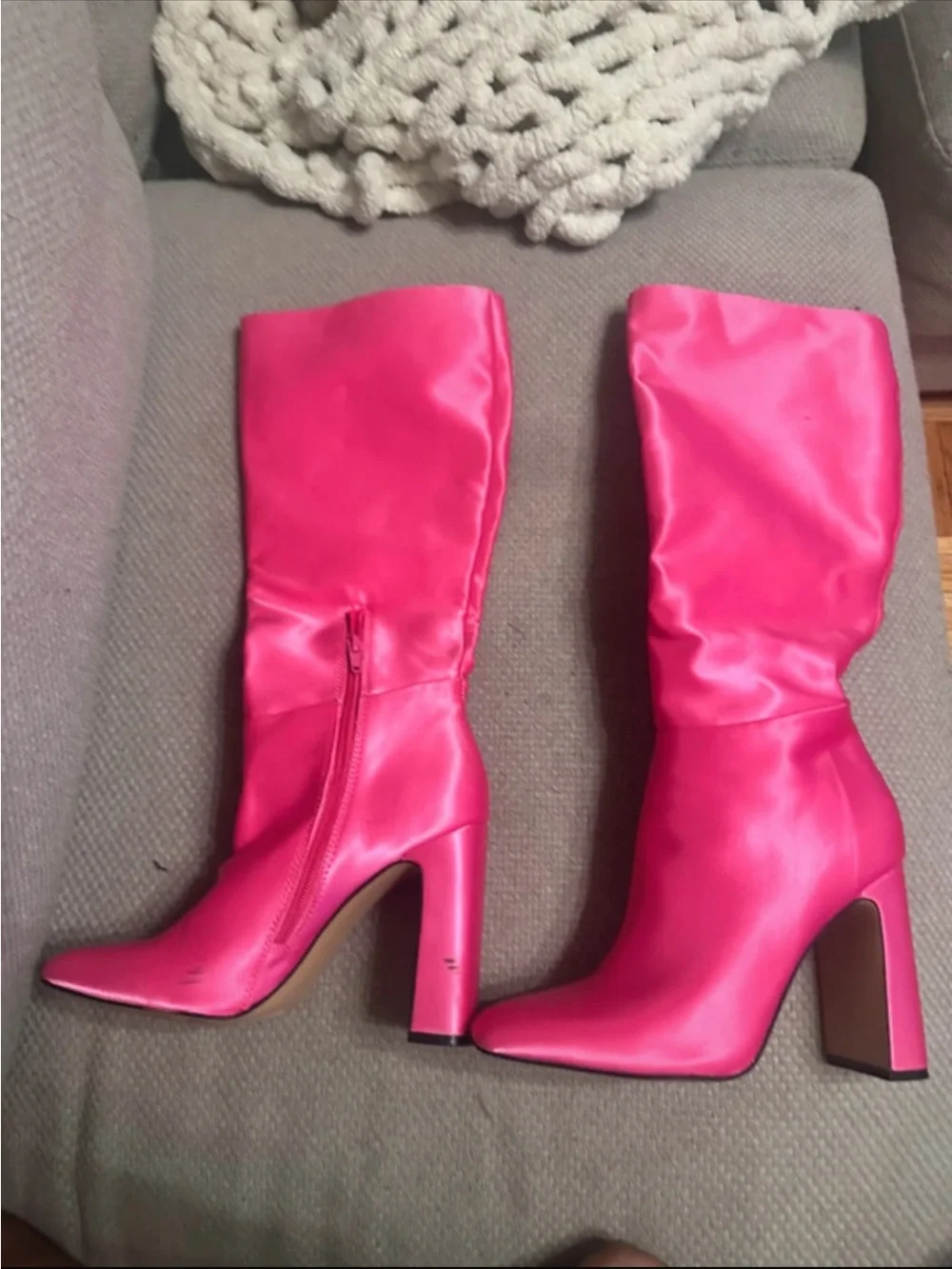 Steve Madden Hot Pink Ambrose Mid-Calf Block Heel Boots